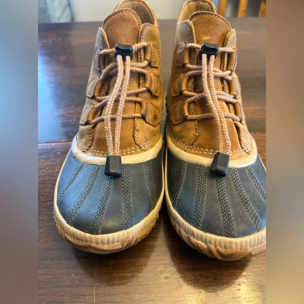 Sorel Out N About Ankle Leather Waterproof Boots shoes Womens Size 7